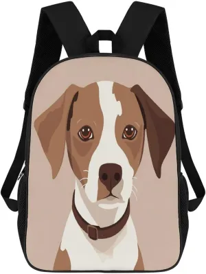 Travel Laptop Backpack Slim Durable Lightweight Back Pack Cute Animation Style Dog Small Backpack For Women Men