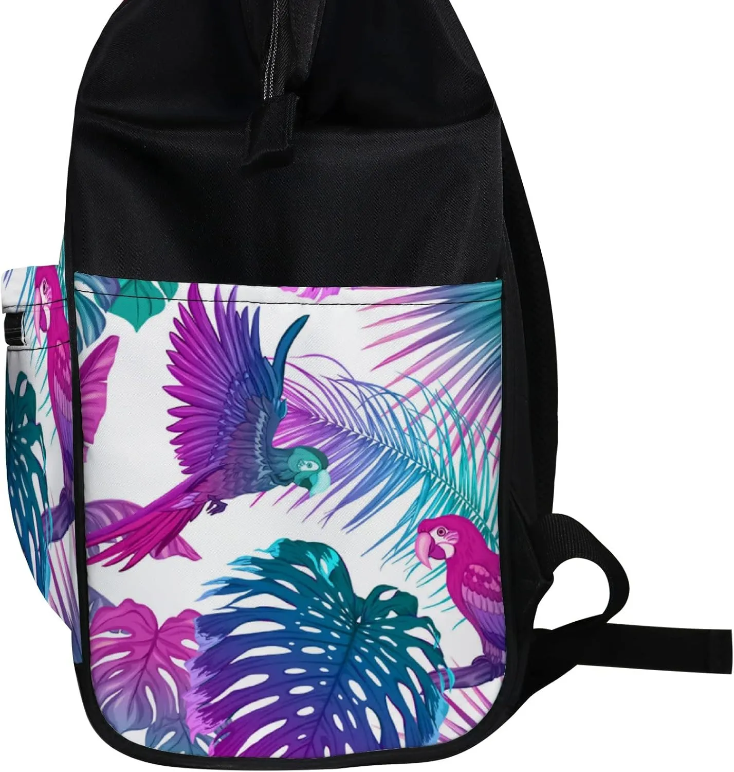 Tropical Plants Flower Diaper Bag Backpack Waterproof Backpack Baby Nappy Changing Bag for Travel Large Capacity Durable and Stylish for Woman