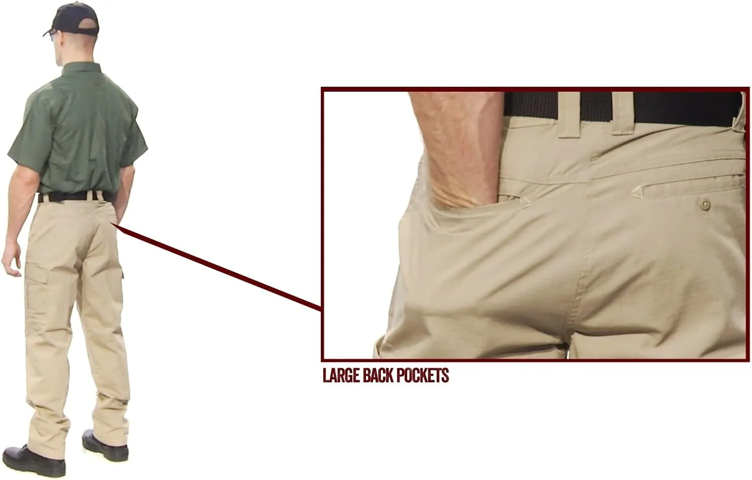 Tru-Spec Men's 24-7 Series Simply Tactical Cargo Pocket Pants Polyester Cotton Rip-Stop