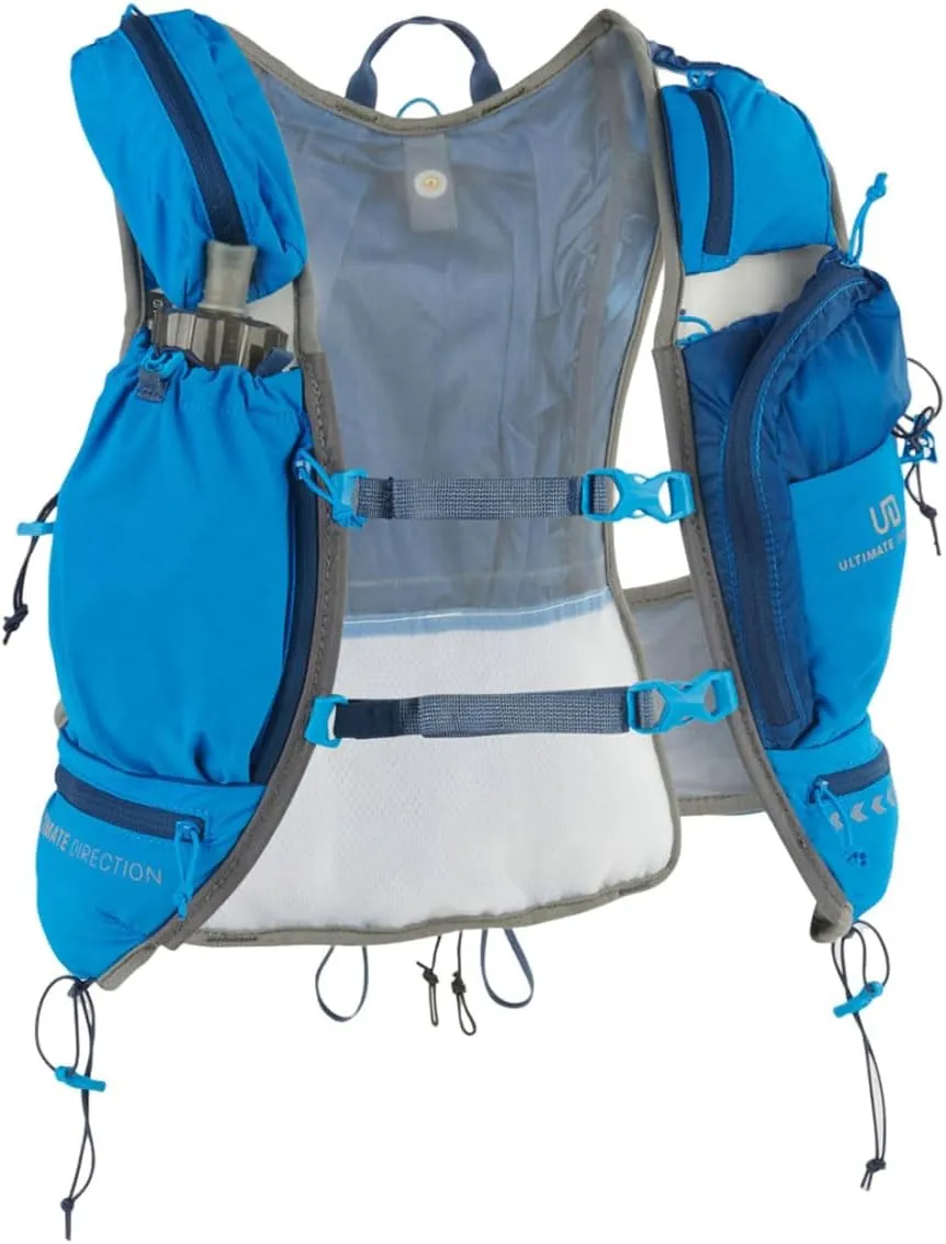 Ultimate Direction Adventure Vest Men's Hydration and Endurance Running Vest, 2L Hydration Bladder Compatible, Upgraded Fit and Finishes, Trekking Pole Loops, GPS Locator Pocket, 2023