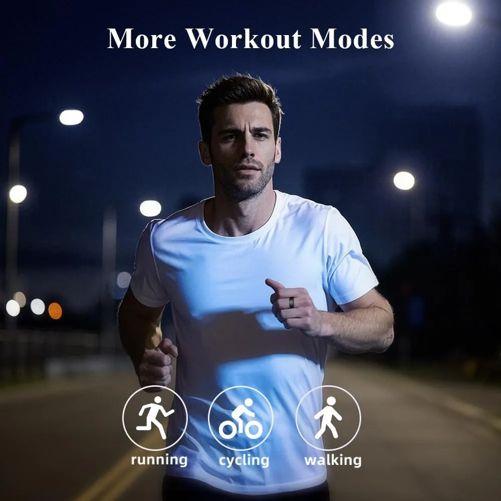 Ultra Light Smart Ring for Women Men -2.5g Fitness Tracker Ring with Heart Rate Monitor, Blood Oxygen, Sleep Tracker, 10ATM Waterproof, Step tracker, 7 Day Battery Life ，iOS/Android Compatible