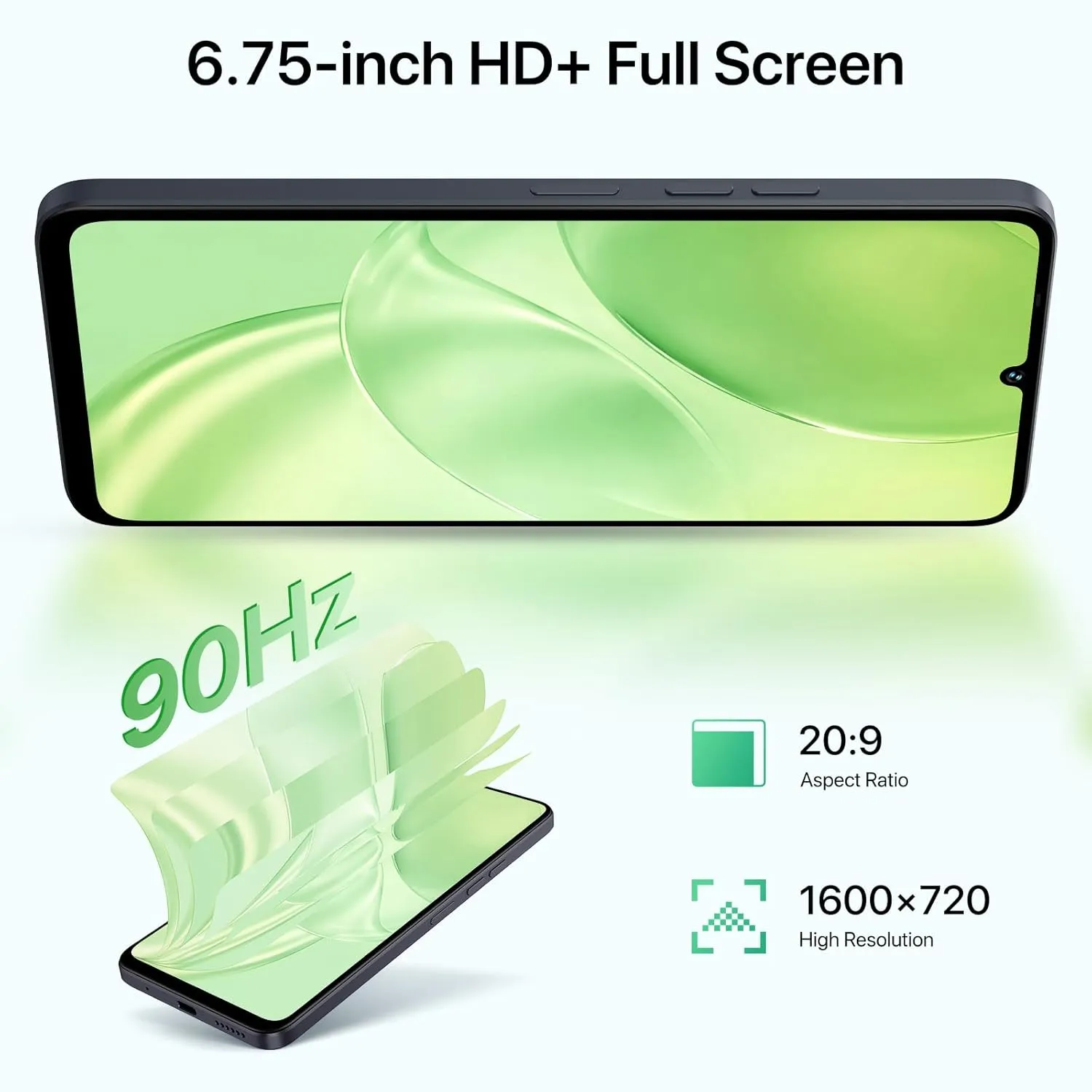 UMIDIGI G9 5G Unlocked Phone, Android 14 Cell Phone, 5G Dual SIM, 12(6 6) GB  128GB/1TB TF Expand, 6.75" HD  90Hz Display, 50MP Camera, AI Face & Fingerprint Unlock, 5000mAh Android Phone Black