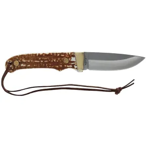 Uncle Henry 1116418 PH1N Next Gen 8.1in High Carbon S.S. Fixed Blade Knife with a 3.6in Clip Point and Staglon