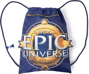 UNIVERSAL DESTINATIONS & EXPERIENCES Epic Universe Emblem Cinch Bag (18" x 14") - Officially Licensed