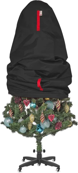 Upright Topiary Tree Storage Bag - Up to 3 ft Tall - Durable, Lightweight, Black