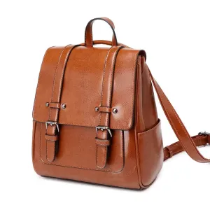URBAN WAXED LEATHER BACKPACK