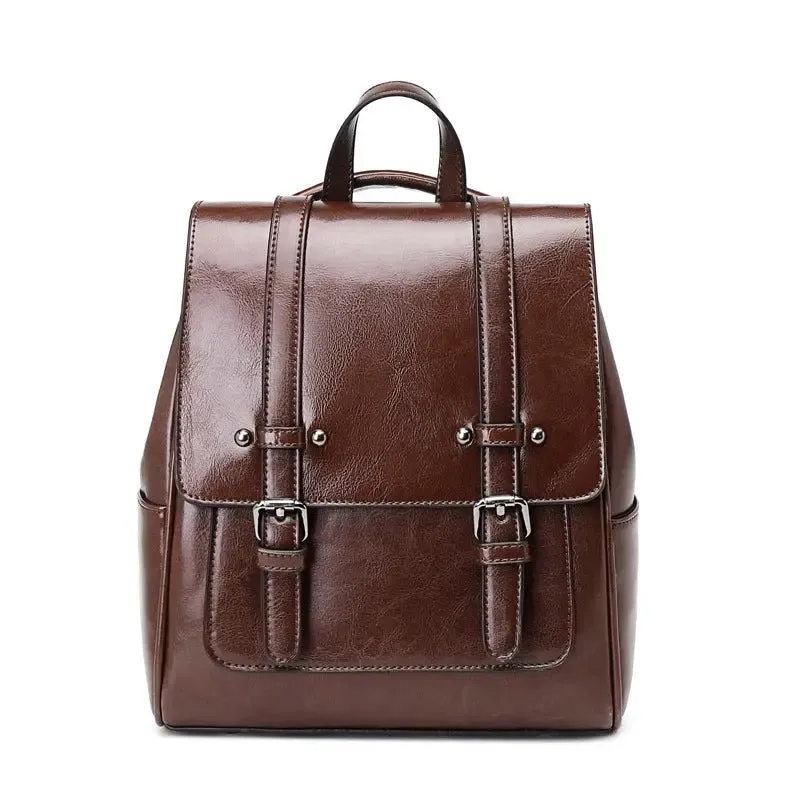 URBAN WAXED LEATHER BACKPACK