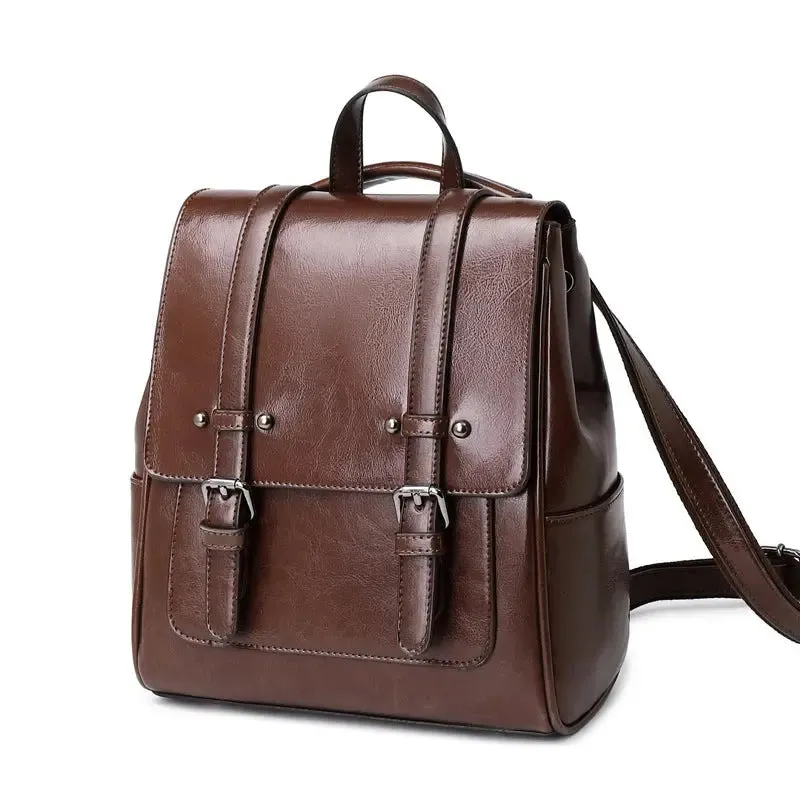 URBAN WAXED LEATHER BACKPACK