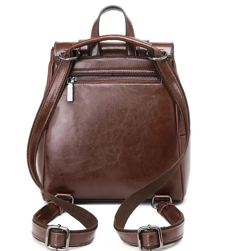 URBAN WAXED LEATHER BACKPACK