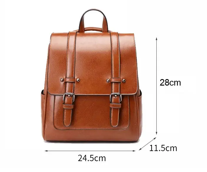 URBAN WAXED LEATHER BACKPACK