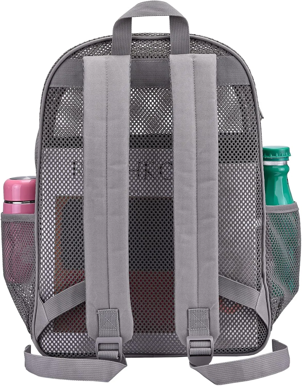 USPECLARE Heavy Duty Semi-Transparent Mesh Backpack，See Through College Student Backpack