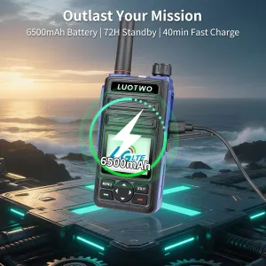 V1-V1 Global Walkie Talkie with App Long Range Two Way Radio National Intercom Walkie Talkie Support WiFi Bluetooth IP45 Waterproof Type-C Rechargeable Handheld GPS Transceiver