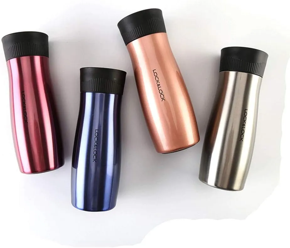 Vacuum Stainless Steel Inner Liner Stainless Steel Vacuum Flask Student Cup Business Office Tea Cup Couple Cup Thickened Cold Cup Outdoor Leakproof Water Cup (Color : Red) (Purple)