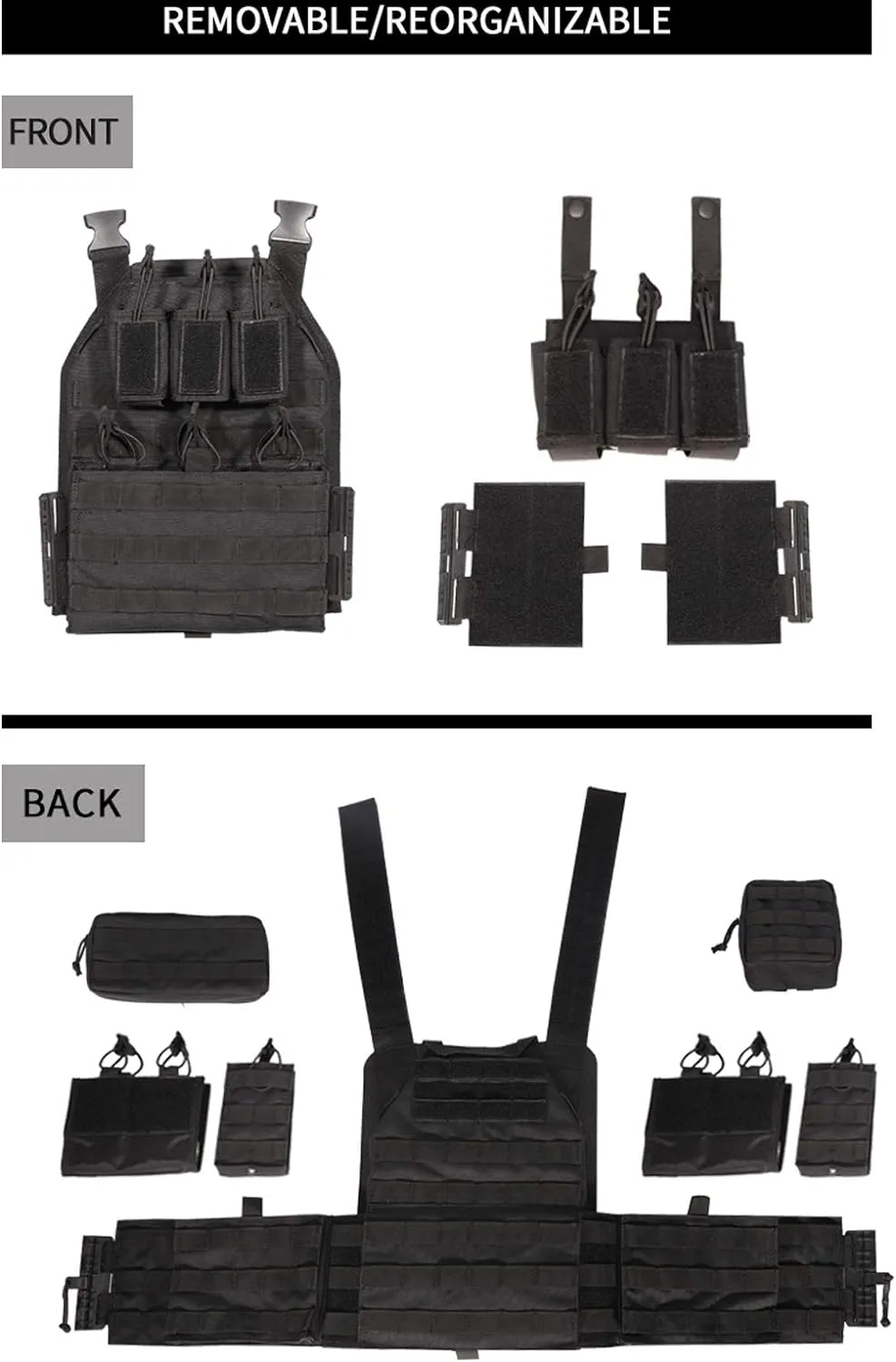 vAv YAKEDA Camo Tactical Outdoor Carrier Vest