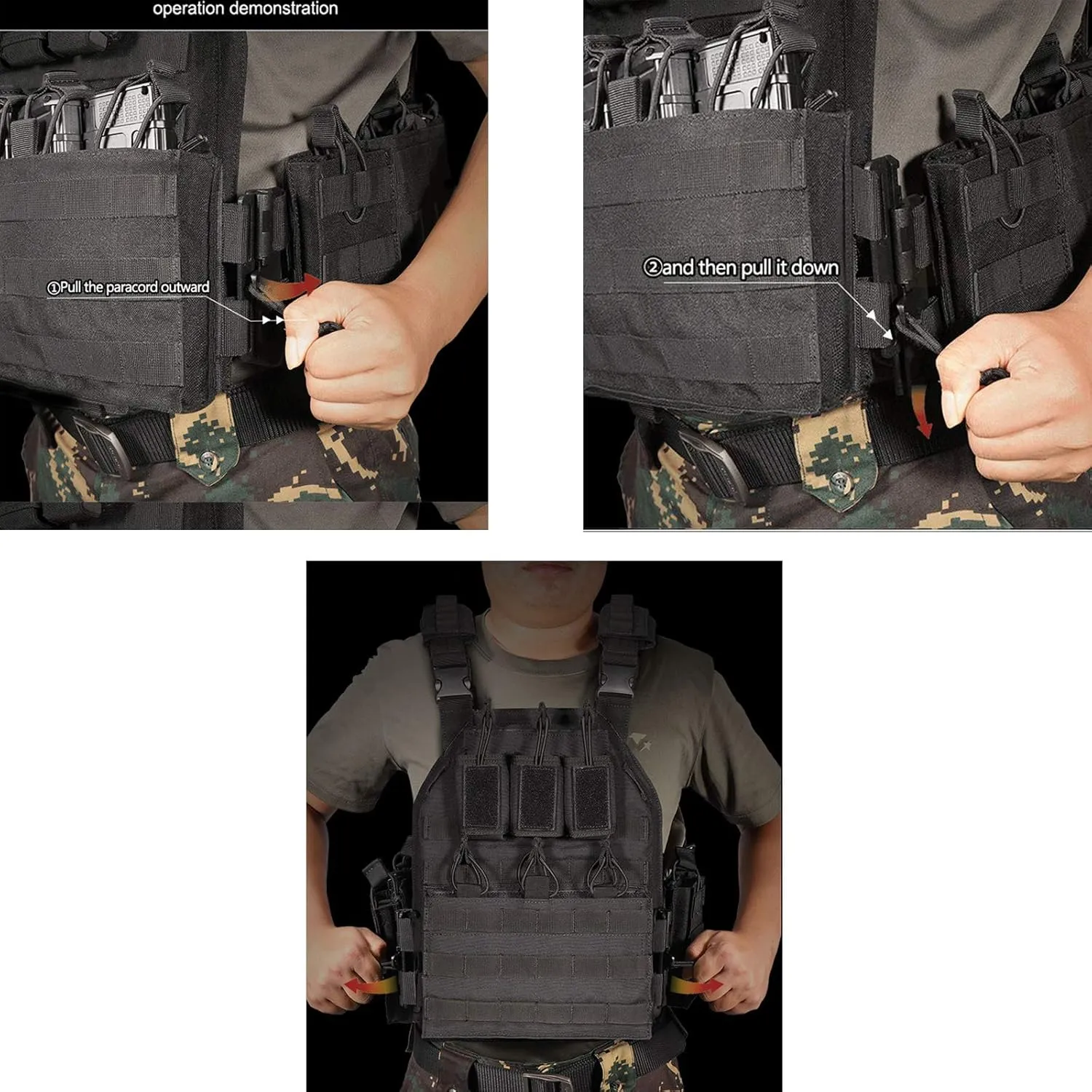 vAv YAKEDA Camo Tactical Outdoor Carrier Vest