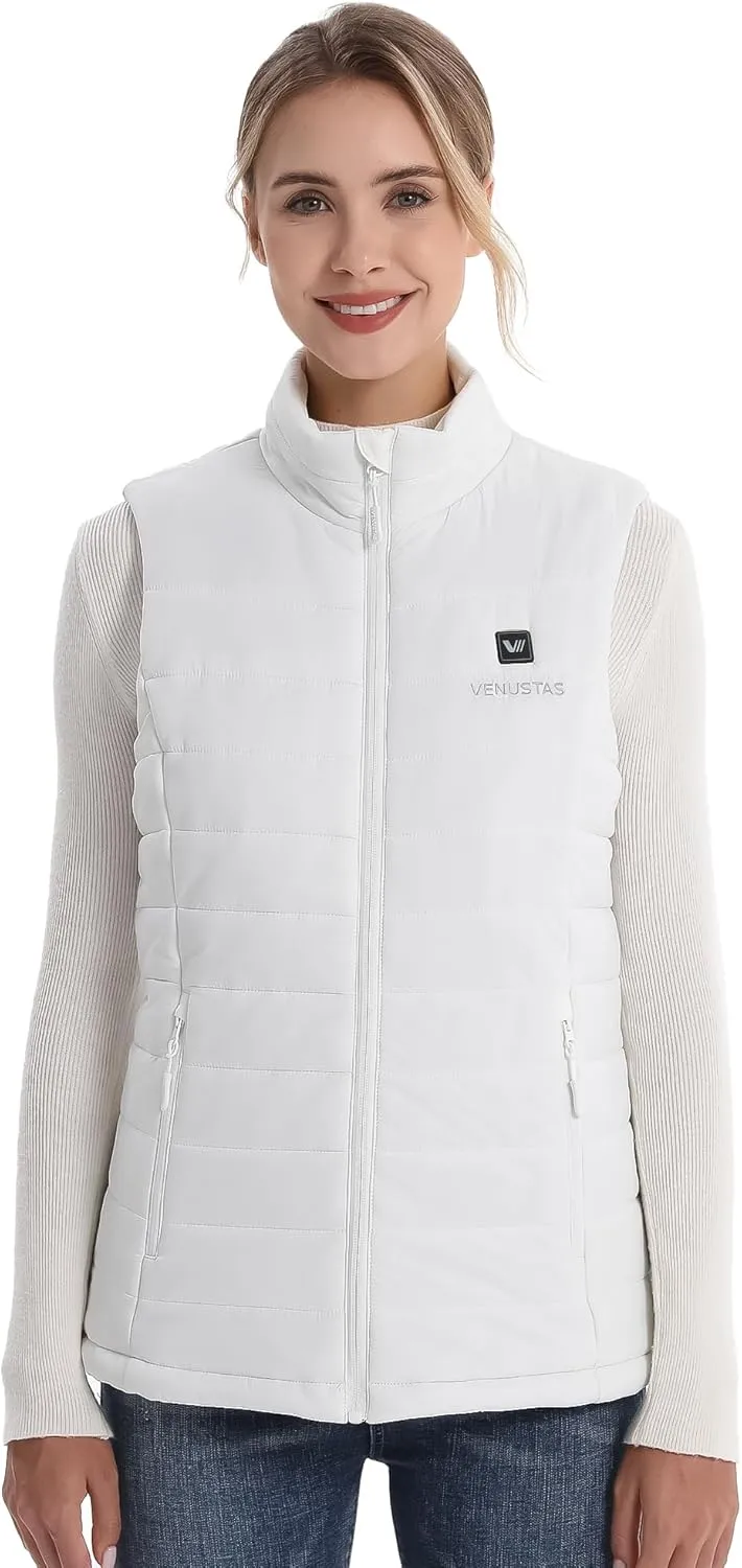 Venustas Women's Heated Vest with Battery, Lightweight Quilted Vest for Women