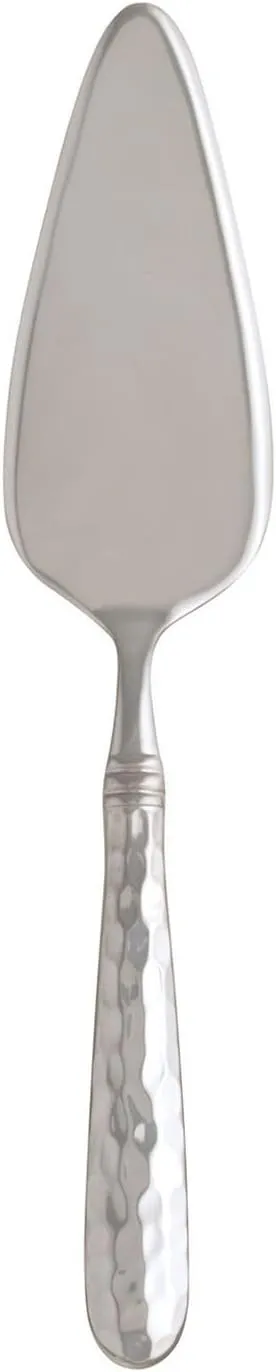 Vietri Martellato Cake Knife, 10.75" L Dishwasher Safe 18/10 Stainless Steel, Pie Cutter/Slicer