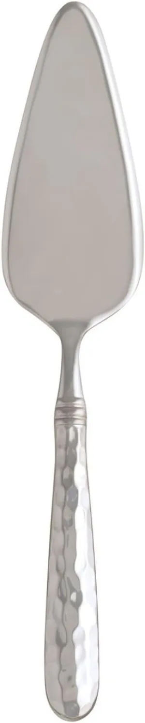 Vietri Martellato Cake Knife, 10.75" L Dishwasher Safe 18/10 Stainless Steel, Pie Cutter/Slicer