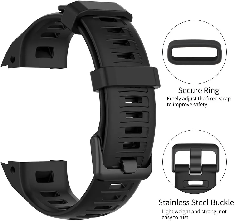 Watbro Bands Compatible with Garmin Instinct Sports GPS, Soft Silicone Adjustable Replacement Wristbands for Garmin Instinct/Tide/Tactical