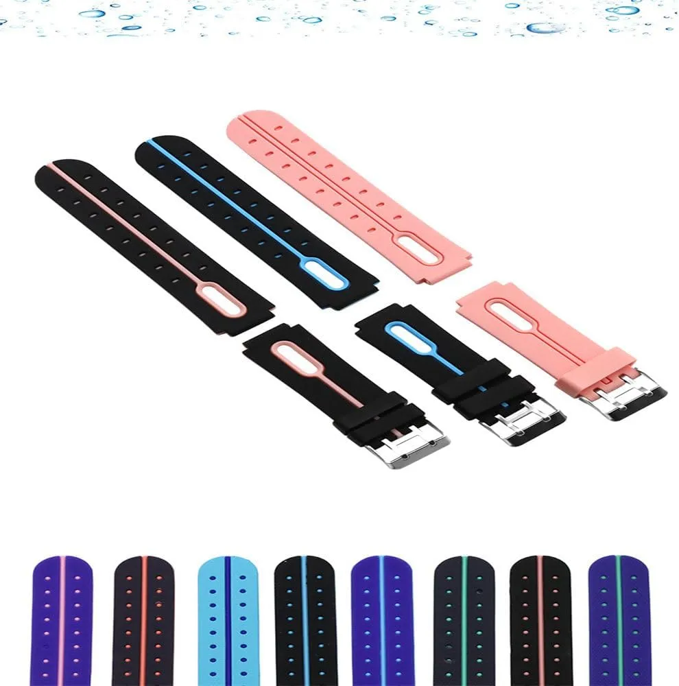 Watchband Wrist Strap 16MM Silicone Belt Replacement for Q750 for Q100 Smart Watch GPS Comfortable Silicone Band
