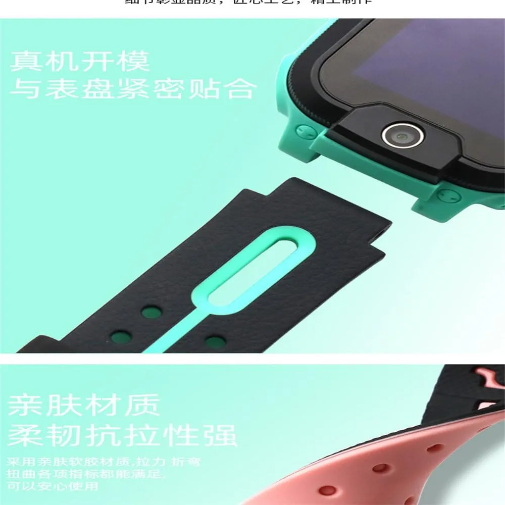 Watchband Wrist Strap 16MM Silicone Belt Replacement for Q750 for Q100 Smart Watch GPS Comfortable Silicone Band
