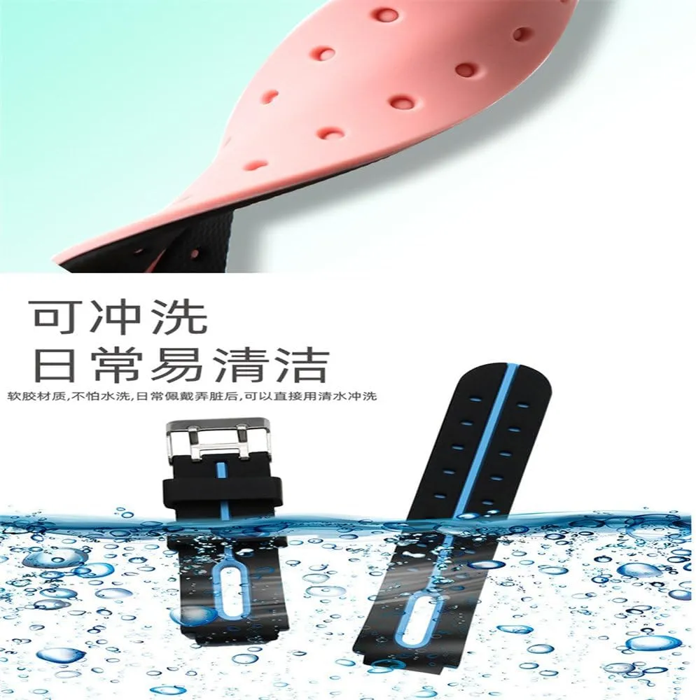 Watchband Wrist Strap 16MM Silicone Belt Replacement for Q750 for Q100 Smart Watch GPS Comfortable Silicone Band