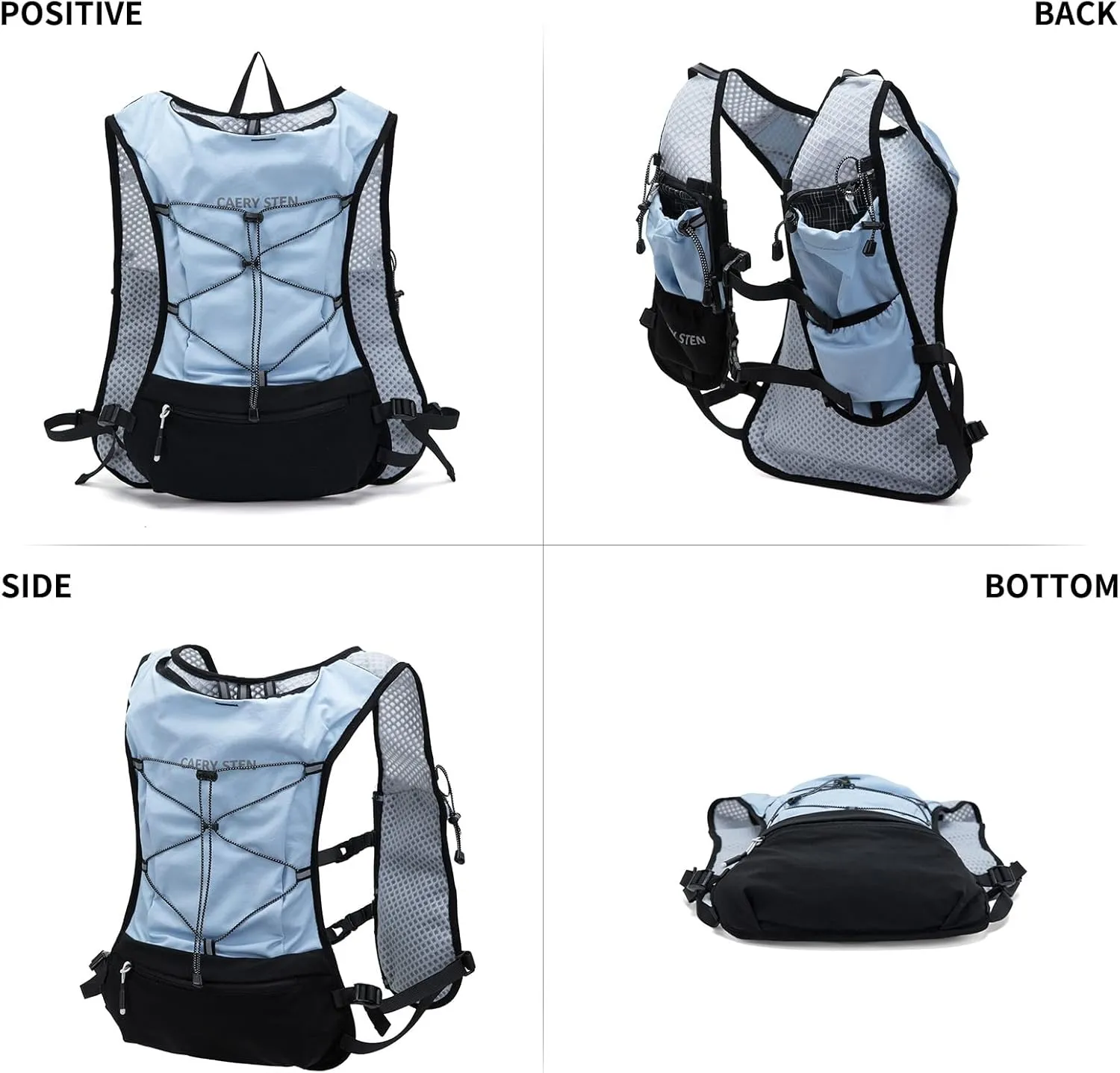 Water Backpack，Hydrated Backpack，Running Vest with Water Bladder 1.5 Liter Hydration Bladder， Biking ，Hiking，Men and Women