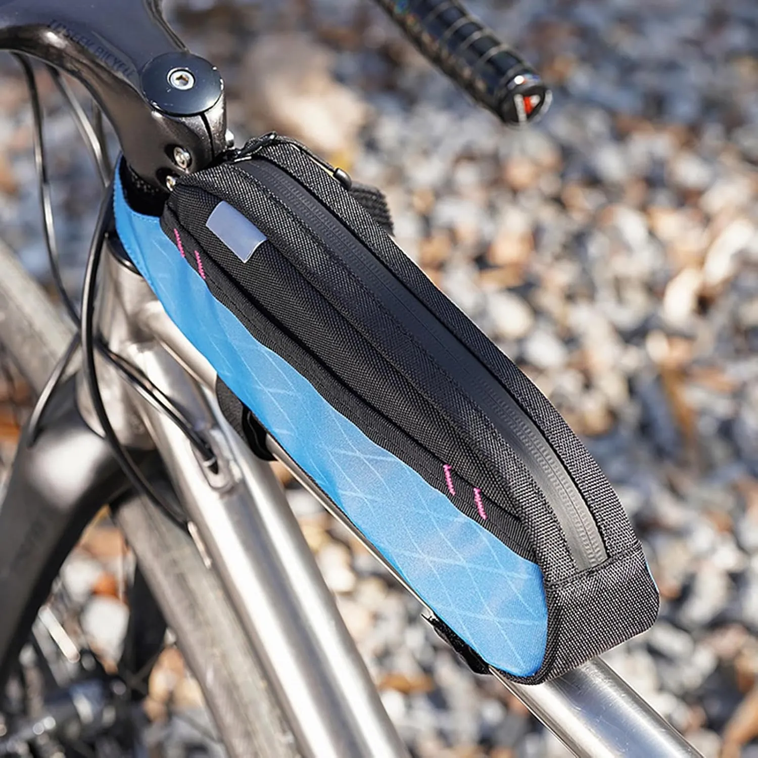 Waterproof Bike Frame Bag - Phone Pouch | Top Tube Bag | Waterproof Bike Frame Pouch, Secure Zipper Case | Lightweight Cycling Mount Bag for Travel Commute Camping Adventure Use