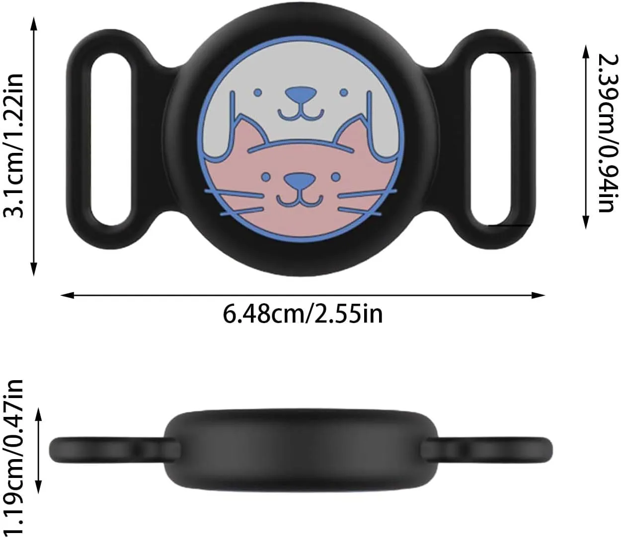 Waterproof GPS Pet Tracker Collar for Dogs and Cats - Unlimited Range Real-Time Tracking, Adjustable Neck Strap, 1-Year Battery Life - Indoor & Outdoor Safety Device (Blue)