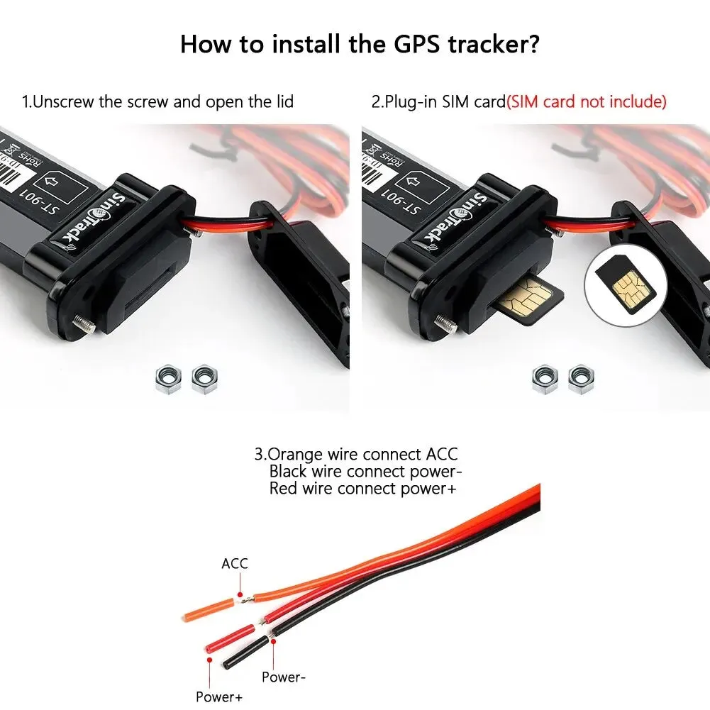 Waterproof Gps Tracker for Vehicles Real Time Locator