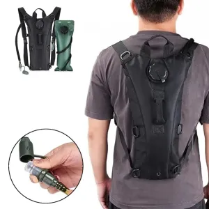 Waterproof Tactical Hydration Backpack with 3L Bladder for Running Cycling Tourism and Camping