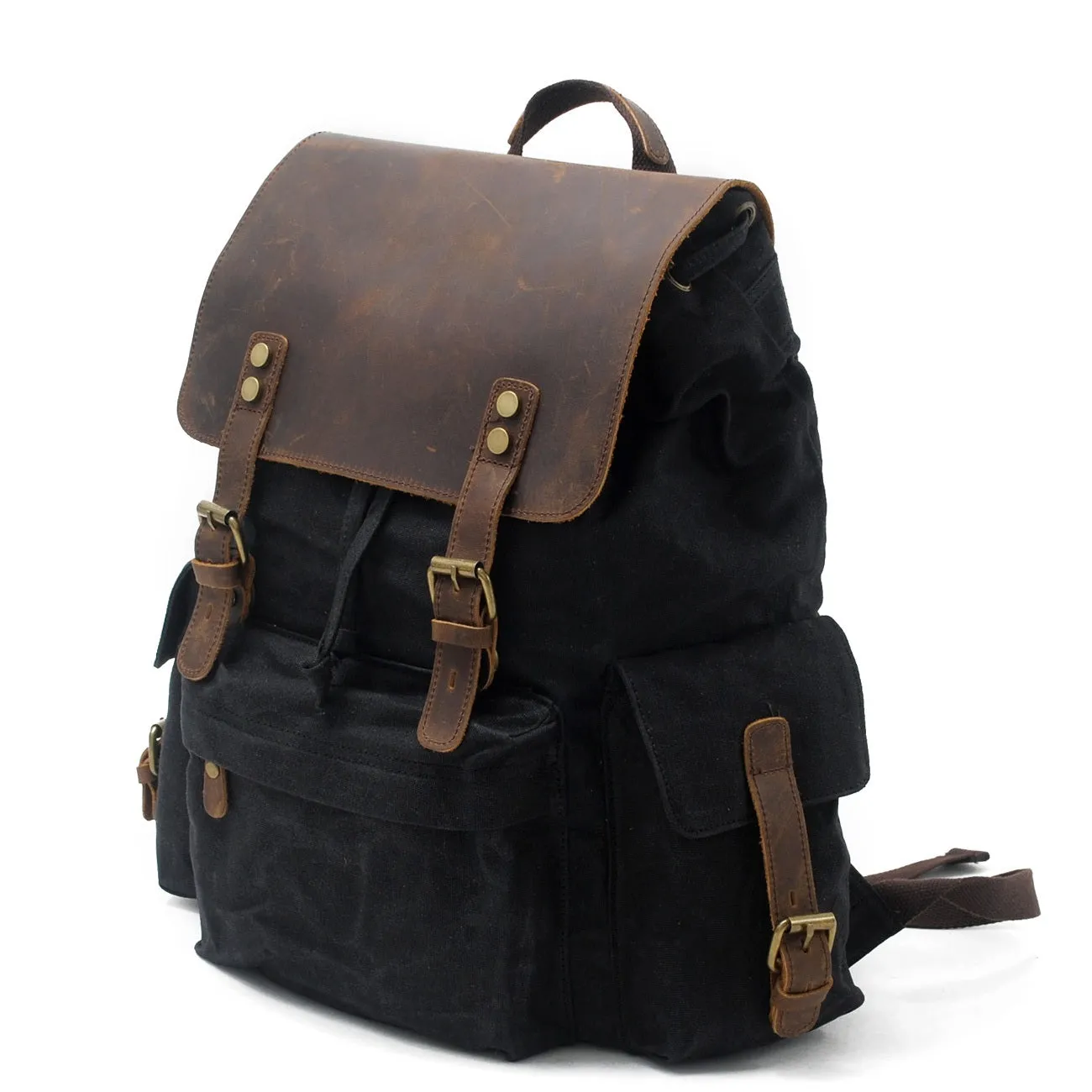 Waxed Canvas Backpack – Durable, Water-Resistant Bag with Classic Style