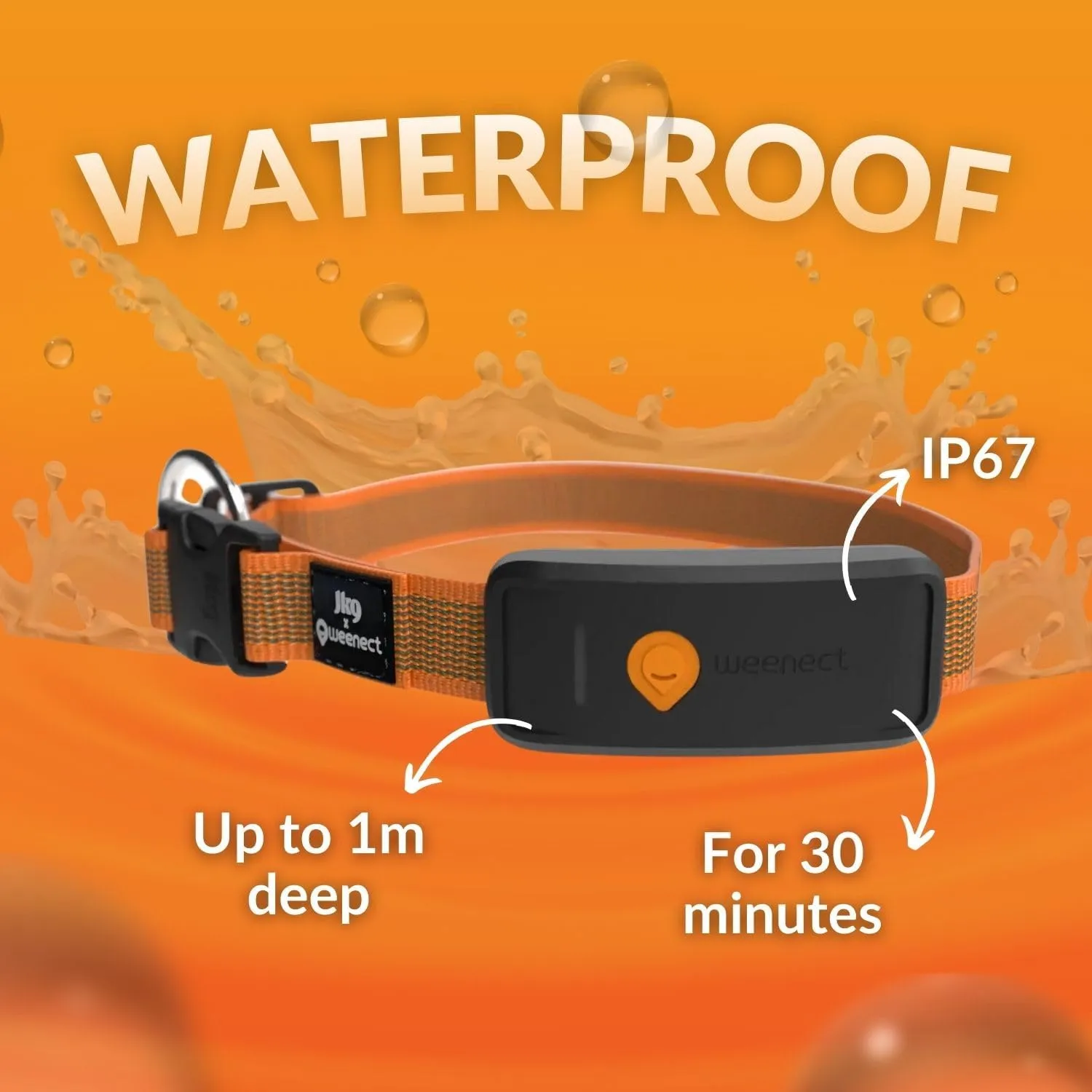 Weenect Dog XT - New GPS Collar for Dogs | XL Antenna | Waterproof | Ultra-Durable Integrated Julius-K9 Collar | Subscription Required