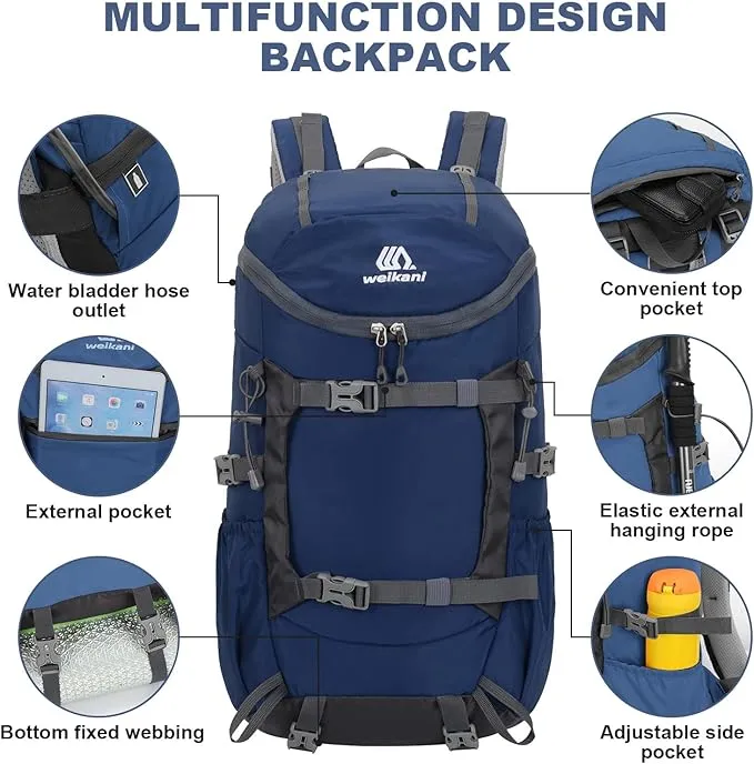 Weikani - Hydration Backpack Hiking Hydration Daypack Rucksack for Hiking Cycling Running .