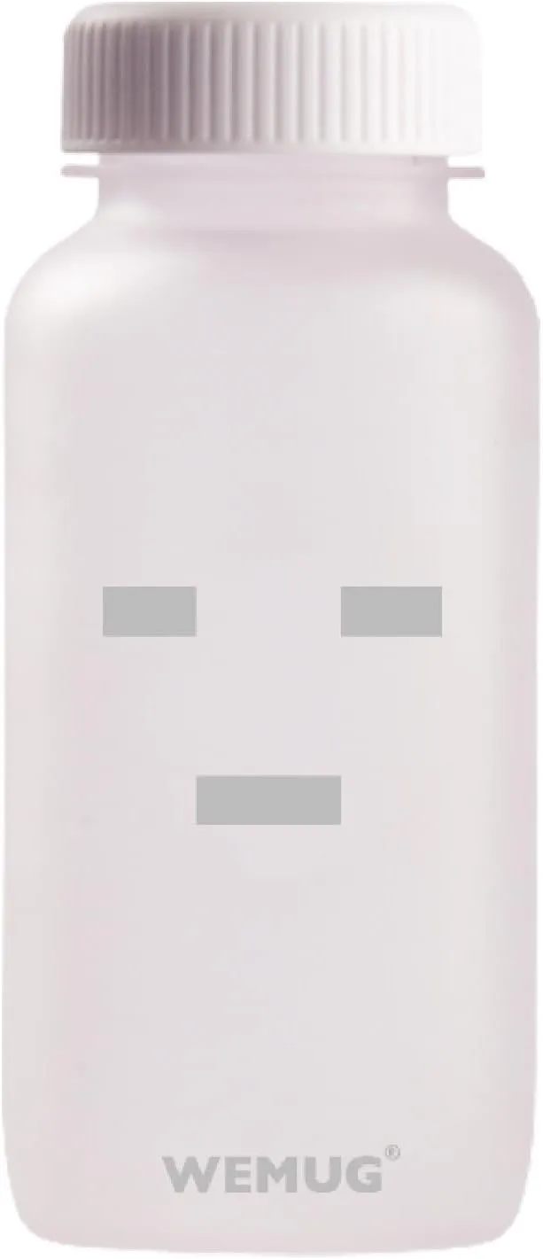 WEMUG Fun Water Bottle, 550 ml, Durable BPA-Free Tritan Plastic, Water Bottle   Brew Bottle, 2-in-1, Perfect Drink-to-Go (Grey)