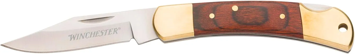 Winchester Knives SM WOOD LOCK BACK KNIFE