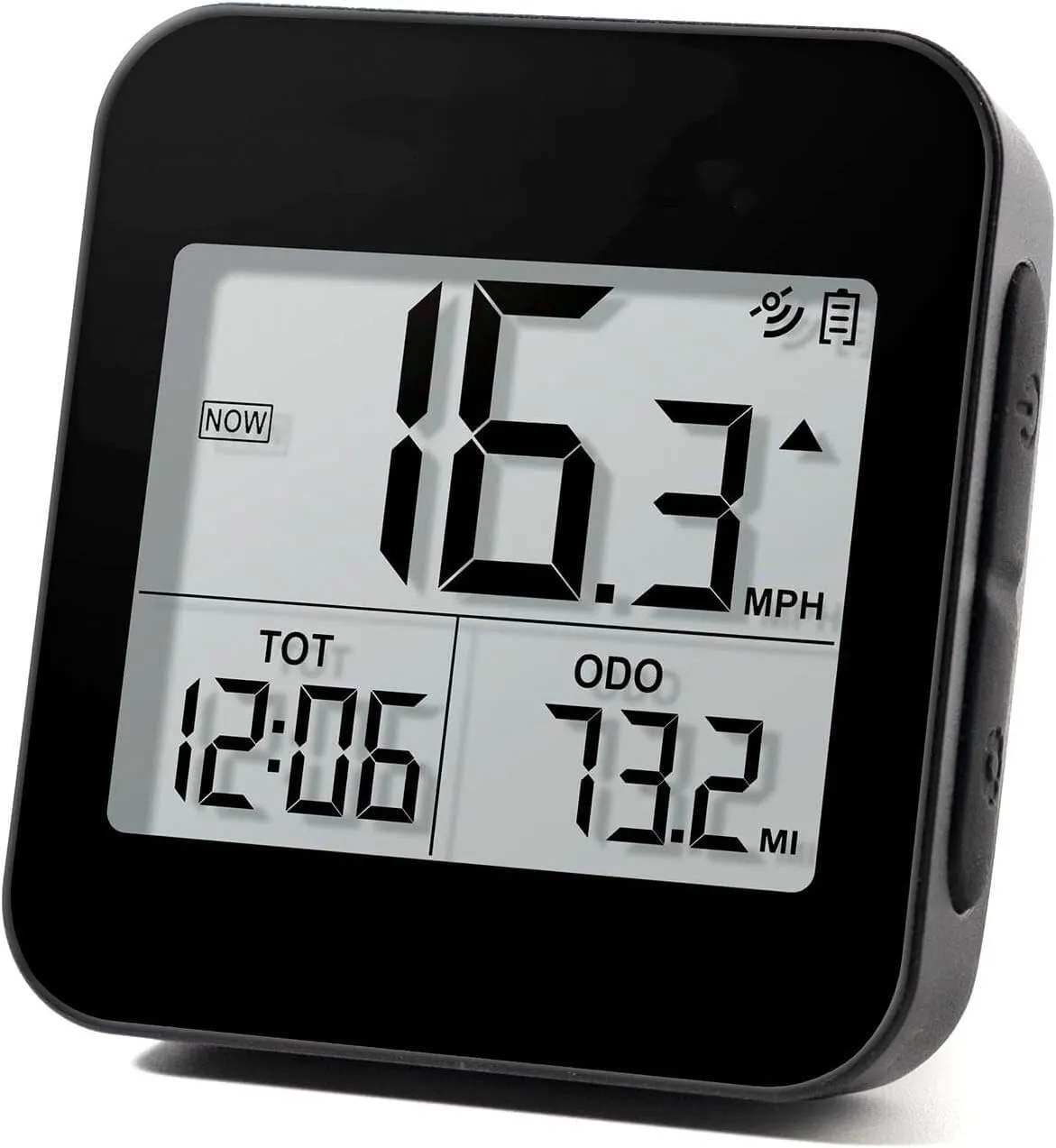 Wireless GPS Bicycle Speedometer, Multifunctional Bicycle Computer Speedometer Waterproof Intelligent Backlit LCD Display