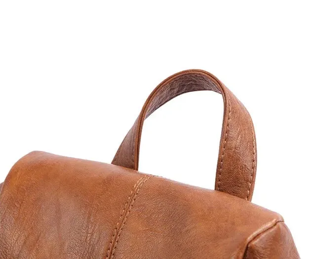 Women's Leather Backpack | Anti-Theft Design