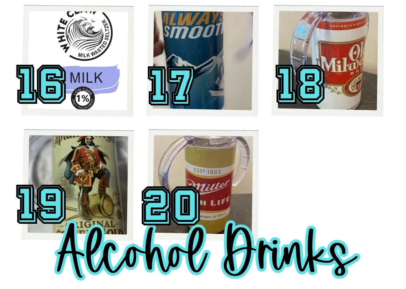 WS Completed Alcoholic Beverage Kids Sippy or Waterbottle