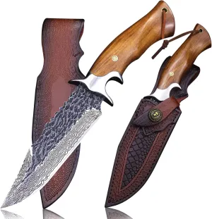 WZD-006 Fixed hunting knife with scabbard tactical knife, suitable for jungle hunting, hiking, fishing, rescue and self-defense, EDC