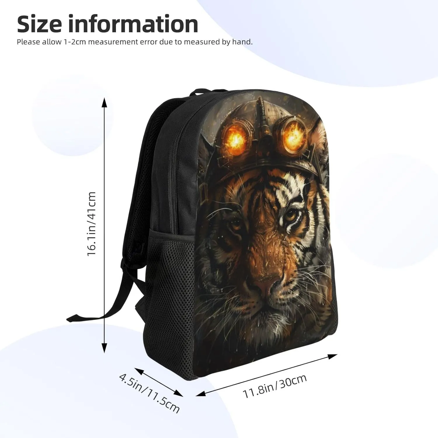 Xerial Tiger Miner Backpack Waterproof Anti Theft Durable Light Laptop Bag Backpacks For Women Men Travel Gym Backpack