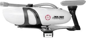 XLAB Torpedo Versa 500 Airflow Carbon Fiber Front Hydration System (Clear Bottle with Matte Black Cage)