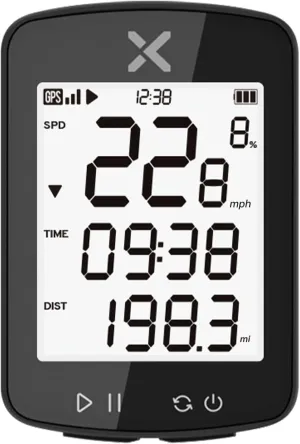 XOSS G Gen2 GPS Bike Computer Wireless, Bluetooth IPX7 Waterproof Cycling Computer, Rechargeable Bicycle Speedometer Odometer with 2.2 inch LCD Screen, 28 hrs Long Battery Life (XOSS APP Support)
