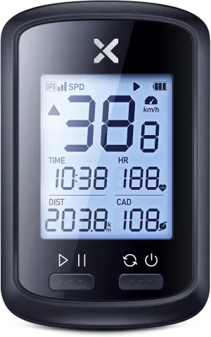 XOSS G  Wireless Bike Computer, GPS Cycling Speedometer and Odometer with Bluetooth and ANT , Bicycle Accessories with LCD Display, Waterproof MTB Tracker Fits All Bikes