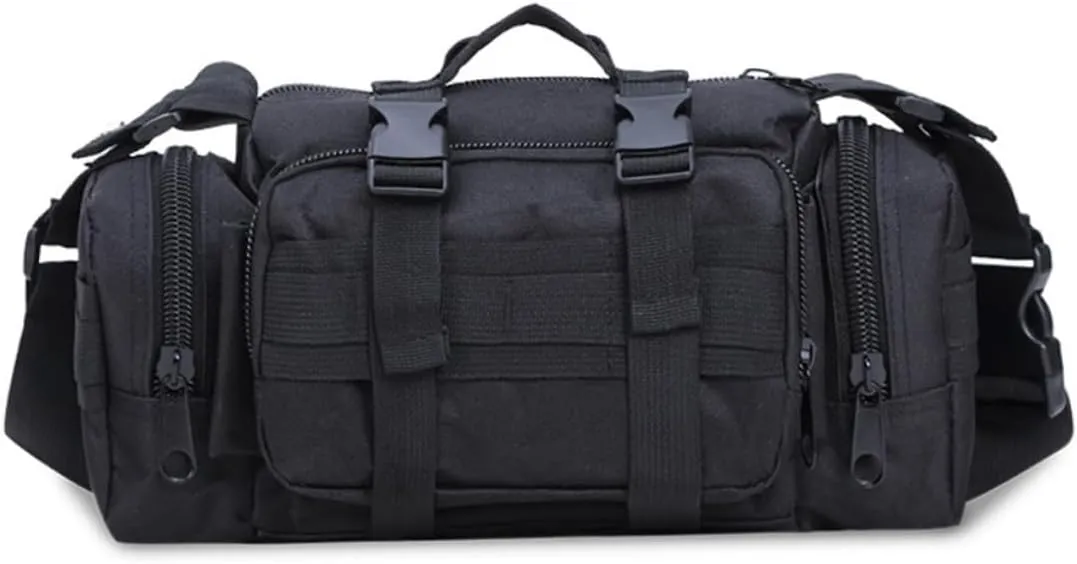 Yardwe Duffel Bag Fanny Pack Oxford Cloth Casual Camera Bag Lightweight Sports Waist Pack Adjustable Strap