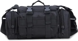Yardwe Duffel Bag Fanny Pack Oxford Cloth Casual Camera Bag Lightweight Sports Waist Pack Adjustable Strap