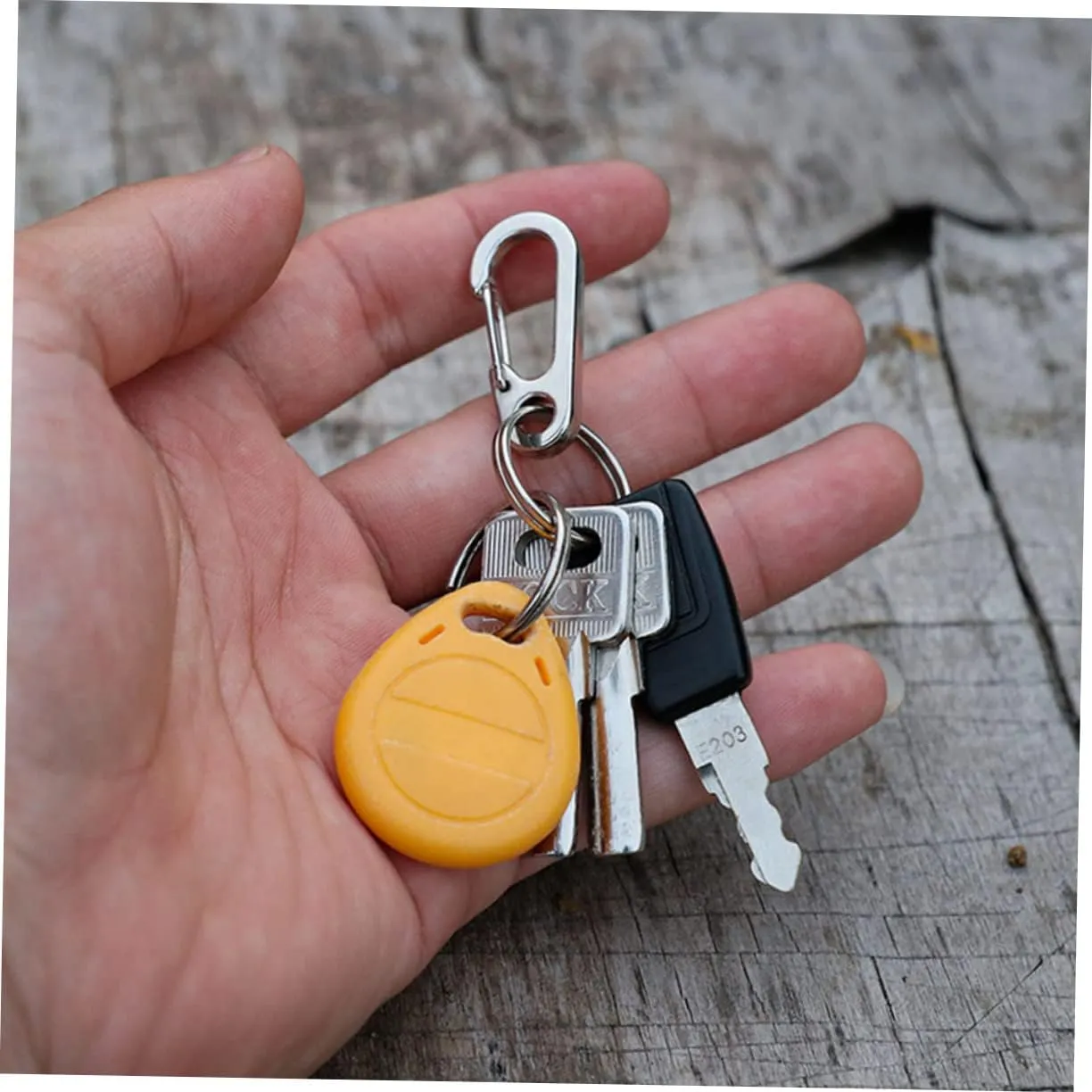 YARNOW Carabiner Climbing Clips Chains Handbag Chain Hook Key Chain Straps Wall Anchor Picture Hanging Wire