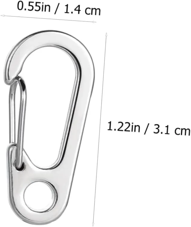 YARNOW Carabiner Climbing Clips Chains Handbag Chain Hook Key Chain Straps Wall Anchor Picture Hanging Wire