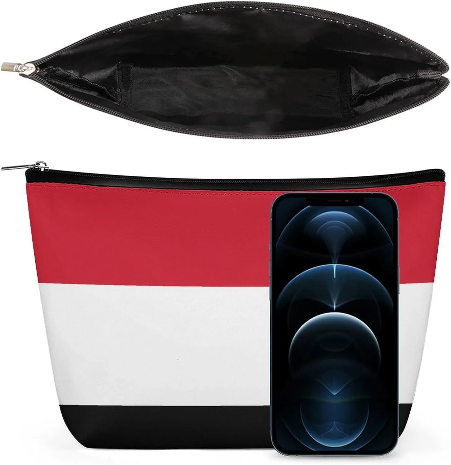 Yemen Flag Makeup Organizer for Women Travel Cosmetic Bag Lightweight Pouch for Purse