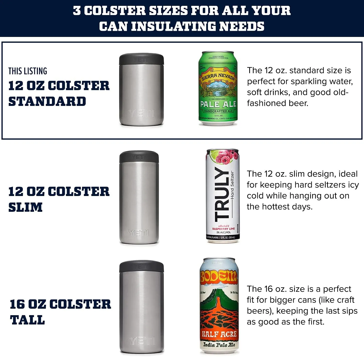 YETI Rambler 12 oz. Colster Can Insulator for Standard Size Cans, King Crab
